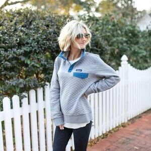 Patagonia Organic Cotton Quilt Snap-T Pullover Sweatshirt Small